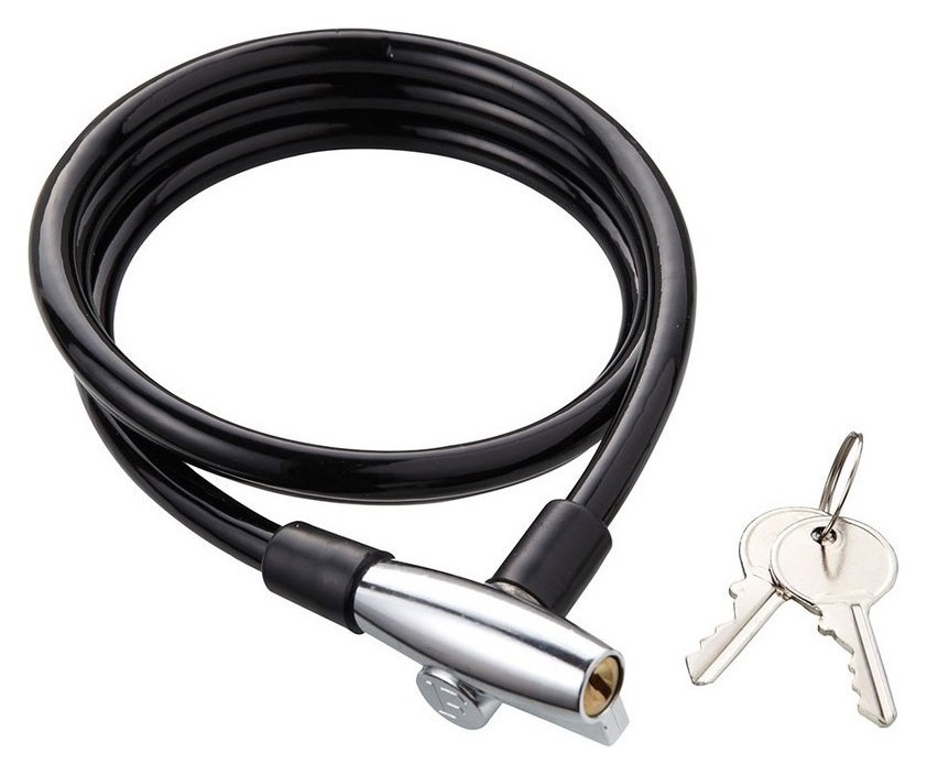 Замок для велосипеда тросовый Cycledesign Key Lock Black (CDLK0002) RCH_14297