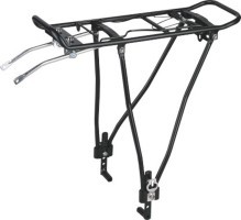 Багажник Алюмiнiй 26-29" на пір'я трубч. KAIWEI KW-637-08-03 чорний регульоване кріплення