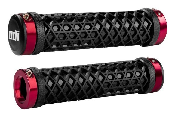 Гріпси ODI Vans® Lock-On Grips, Black w/ Red Clamps (чорні з червоними замками) OBOD_D30VNB-R