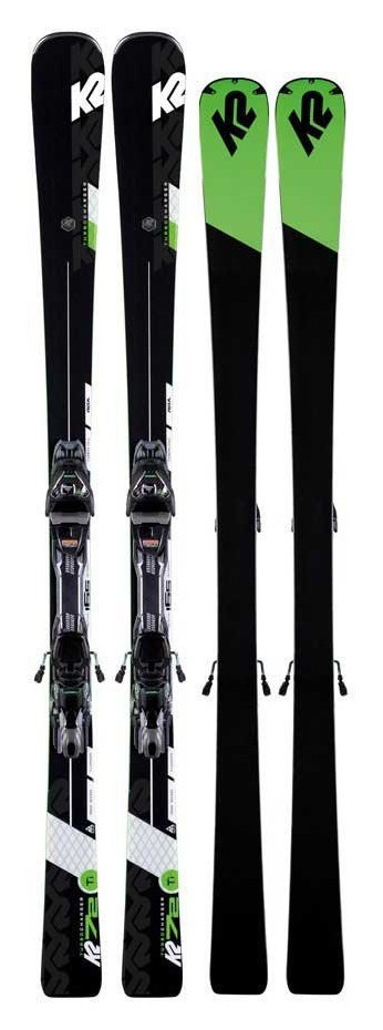 Ліжі гірські (комплект) K2 TURBO CHARGER+MXC 12 TCX LT QKCLK 158см Black/green (10D0002.167.1+10B1001.167.1) RCH_22090