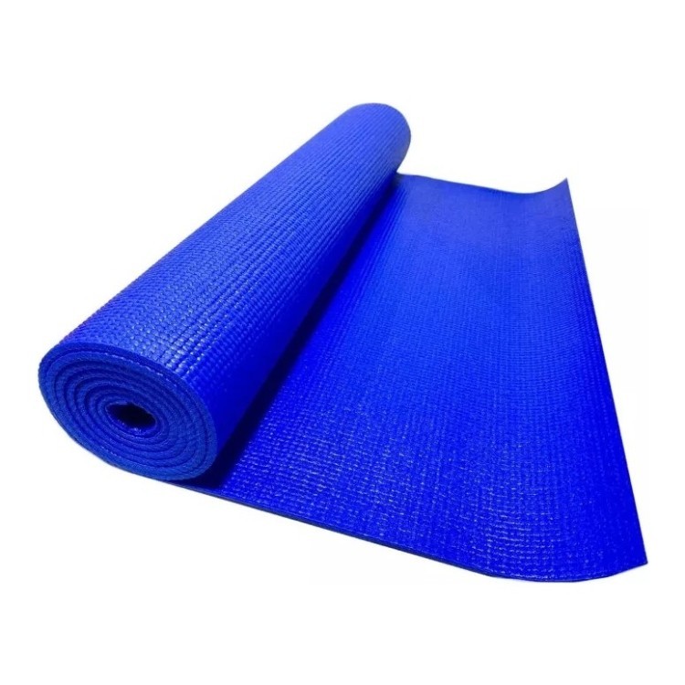 Килимок для йоги та фітнесу Bavar (PVC) 6 mm, синій BVR-KVRK-PVC-6mm-dark-blue