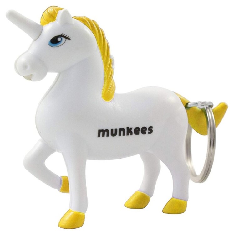 Munkees 1114 брелок-фонарик Unicorn LED white-yellow 1114-WY