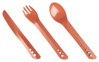 Lifeventure вилка, ложка, ніж Ellipse Cutlery rust