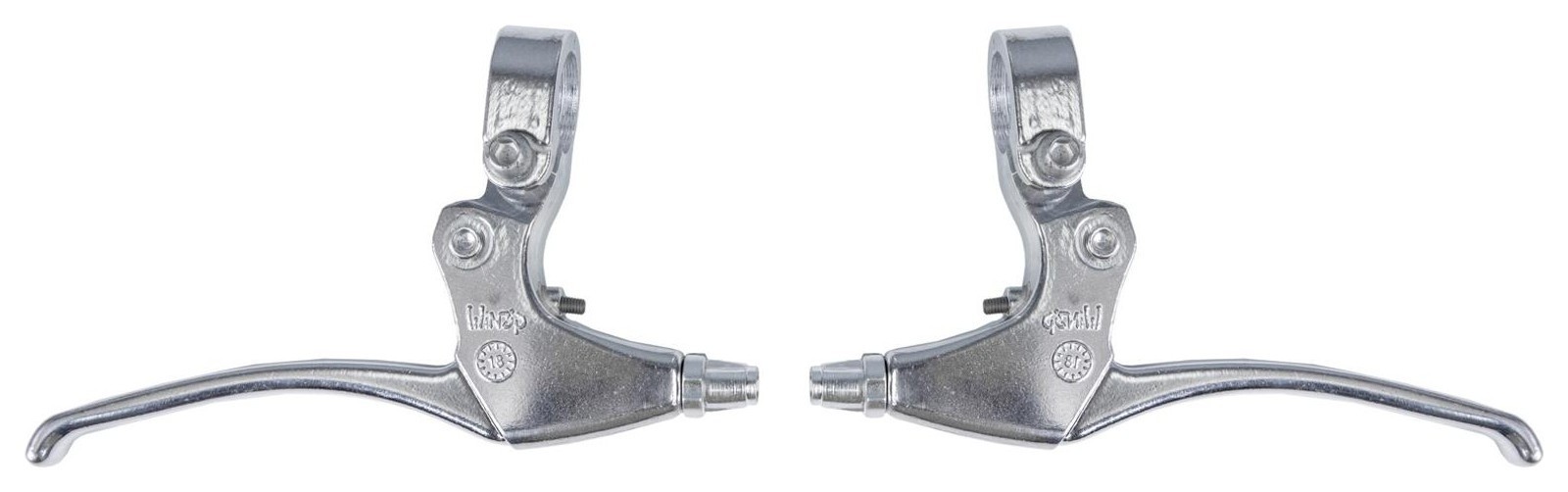 Ручки гальмівні Алюмiнiй Winzip WR-348D срiблястий для механічного гальма BRL-070