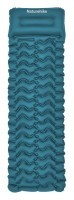 Матрац туристичний надувний одномісний  Naturehike CNK2550WS019, 200х60х6.5 см, синій, для кемпінгу із мішком для надування