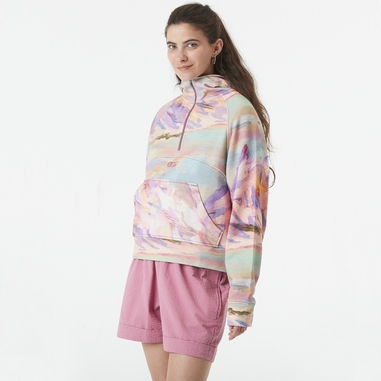 Picture Organic толстовка Quenda 1/2 Zip Printed W montanea print L WSW0374A-L