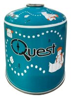 Набір із 12 шт газових балонів різьбових бутанових Quest, 450гр