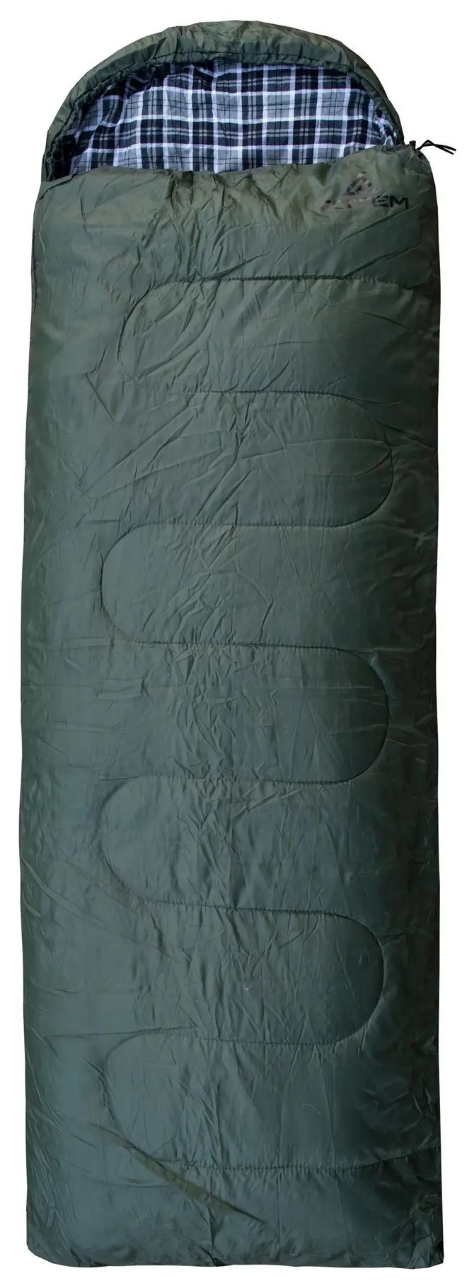 Спальный мешок Totem Ember Plus XXL одеяло с капюшом правый olive 190/90 UTTS-015 UTTS-015-R