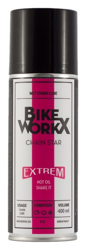 Мастило для ланцюга BikeWorkX Chain Star Extreme спрей 400 мл. OBOD_CHAINE/400