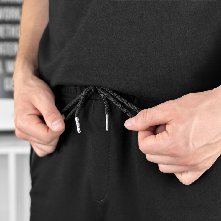 Чоловічі літні чорні шорти Pobedov Griz POB_00000006371