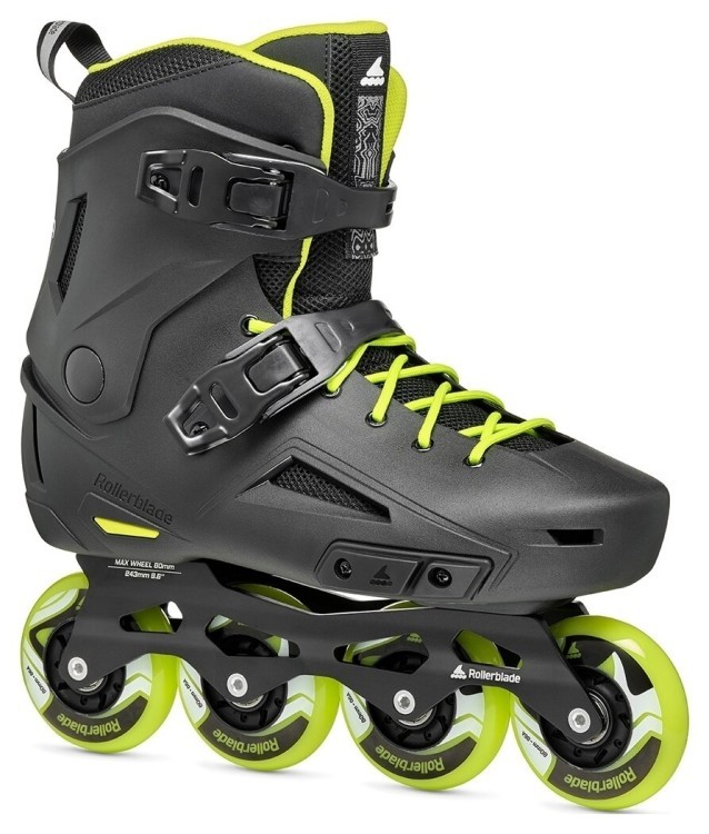 Ролики Rollerblade Lightning black-lime 07372600-1A1-280