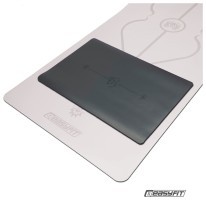 Міні-мат для йоги EasyFit Yoga Pad каучук 3,5 мм Чорний