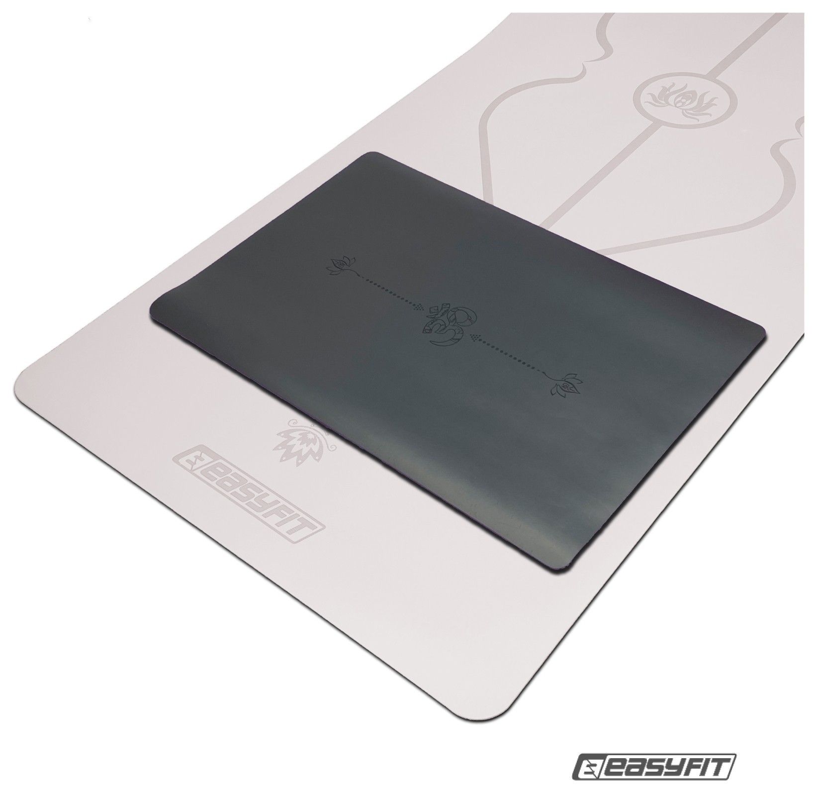 Мини-мат для йоги EasyFit Yoga Pad каучук 3,5 мм Черный EFIT_EF-1932