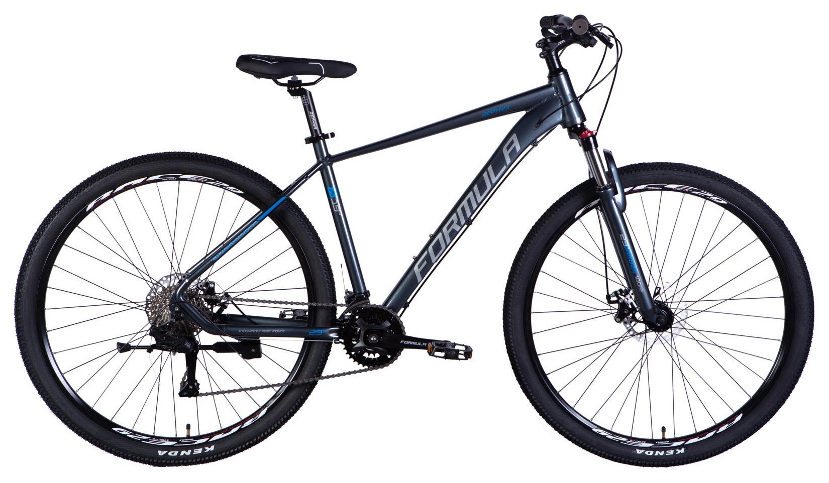 Велосипед AL 29" Formula ZEPHYR 3.0 DD CS рама-19" темно-серый 2026 OPS-FR-29-444