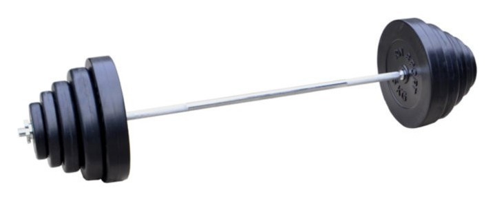 Штанга для жима на 75 кг с хромированным грифом. RNS_BB-75