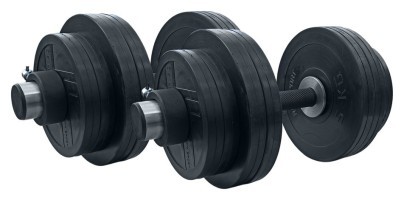 Гантели резиновые олимпийские RN-Sport 2 шт по 36 кг