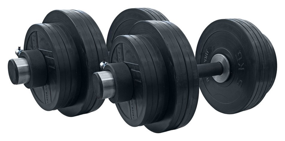 Гантели резиновые олимпийские RN-Sport 2 шт по 36 кг RNS_olimp_RNOD_2х36