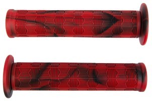 Грипсы 138мм Резина BEcool BC-GR6407 красный с черным AM (брендированная упаковка)