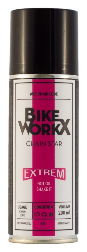 Мастило для ланцюга BikeWorkX Chain Star Extreme спрей 200 мл. OBOD_CHAINE/200
