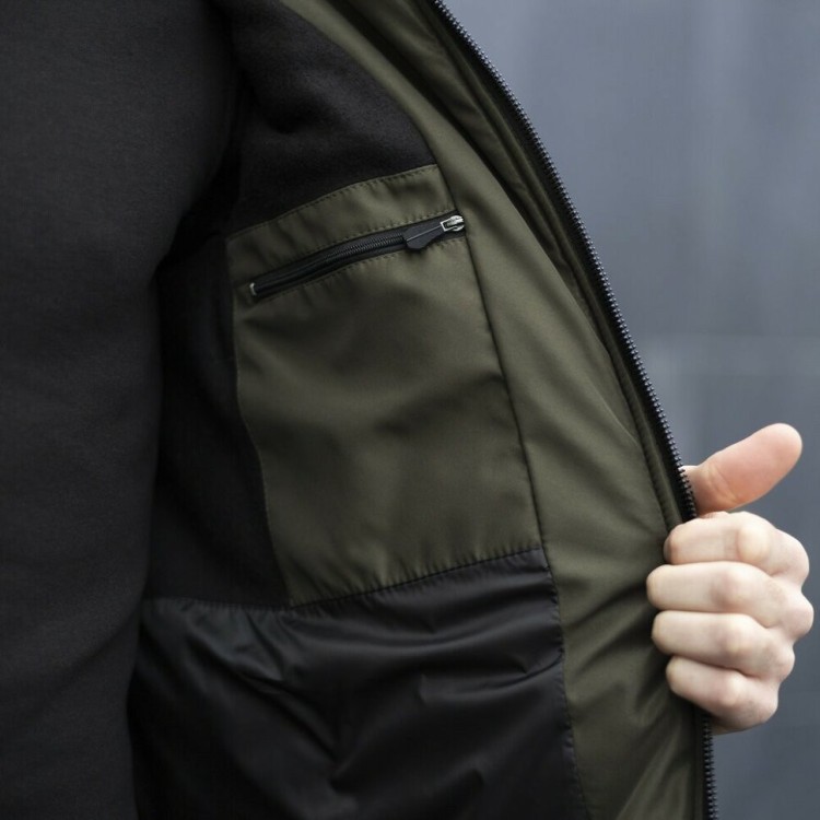 Чоловіча зимова куртка хакі з капюшоном Pobedov Winter Jacket Motive ЗИМА В2 POB_00000006949