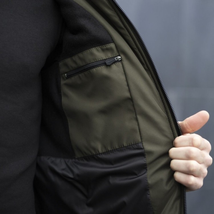 Чоловіча зимова куртка хакі з капюшоном Pobedov Winter Jacket Motive ЗИМА В2 POB_00000006952