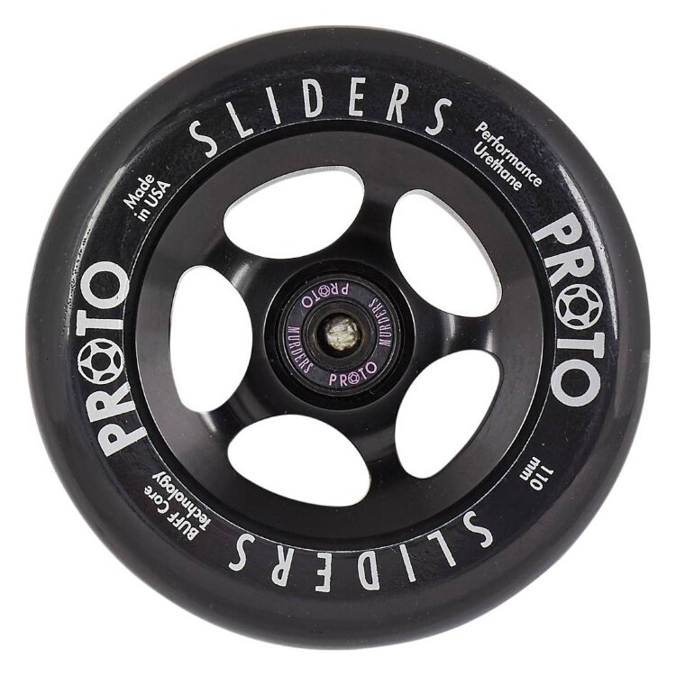 Колеса для трюкового самокату Proto Slider Pro Scooter Wheels 2-Pack 110mm - Black On Black FRD.038309