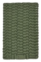 Матрац туристичний надувний двомісний Naturehike CNK2550WS019, 200х125х6.5 см, зелений із вбудованою помпою для надування
