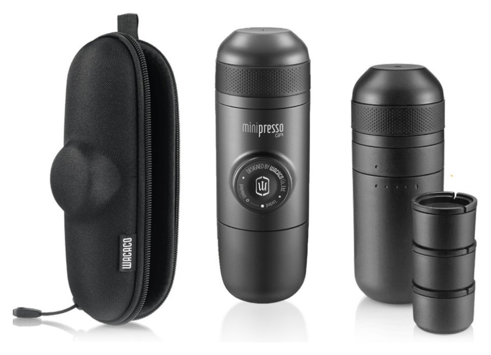 Набір для кави Wacaco Minipresso GR: кавоварка, кошики, резервуар та чохол FNR_MinipressoGRSet1