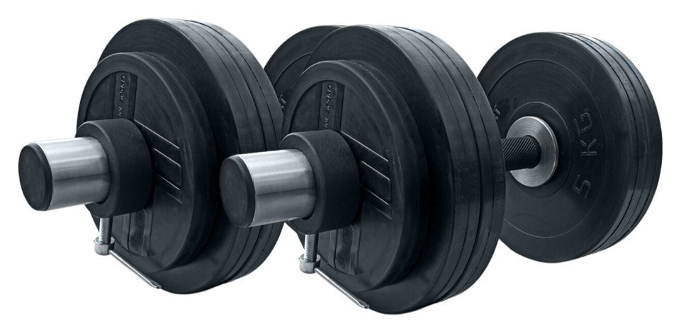 Гантели резиновые олимпийские RN-Sport 2 шт по 31 кг. RNS_olimp_RNOD_2х31