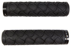 Грипсы 130мм Резина С алюминиевыми замками BEcool BC-GR6411 черный AM (брендированная упаковка)