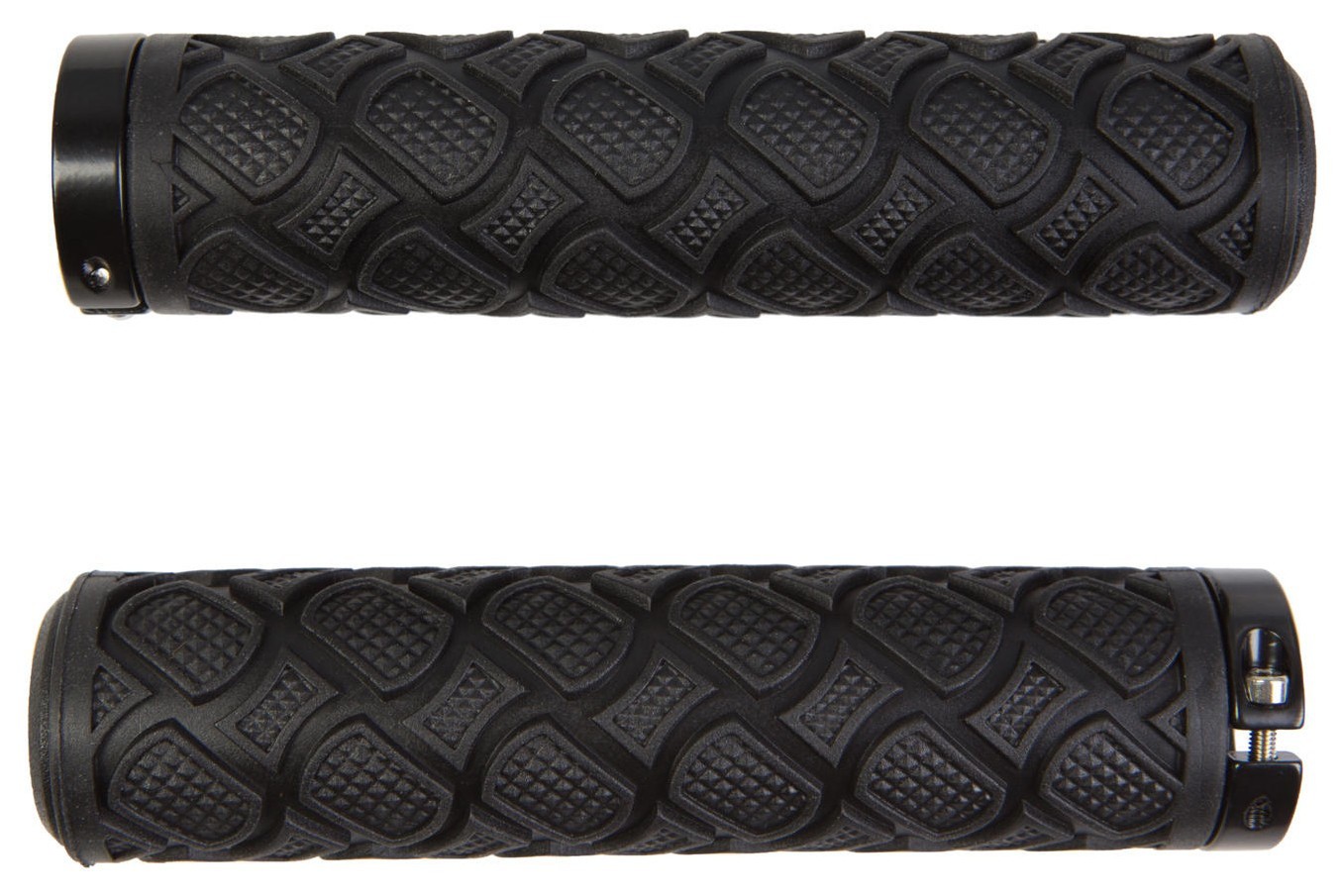 Грипсы 130мм Резина С алюминиевыми замками BEcool BC-GR6411 черный AM (брендированная упаковка) GRI-296