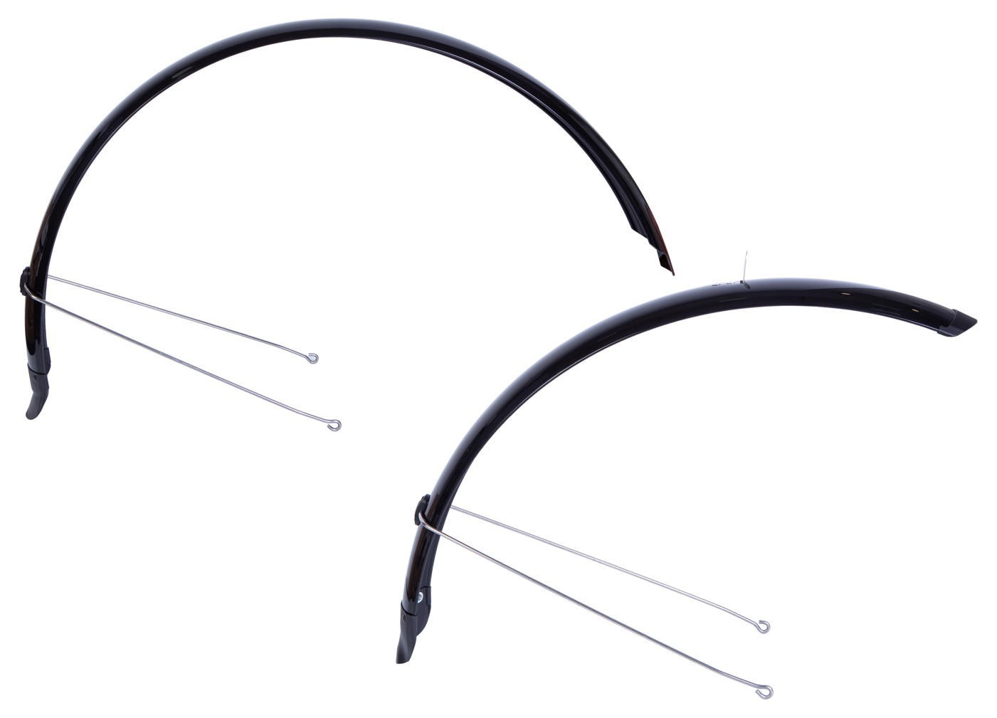 Крылья 29" Пластик полноразмерн. BRAVVOS X080 черный со стойкой f.390 r.390мм MUD-29-003