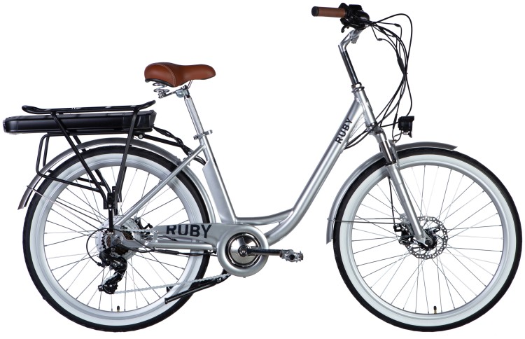 Велосипед з електроприводом 26" AL Dorozhnik eRUBY DD FR рама-17" 36B 17.5А*г 500Вт світло-сірий YS 2425 2025 ELB-D-26-246