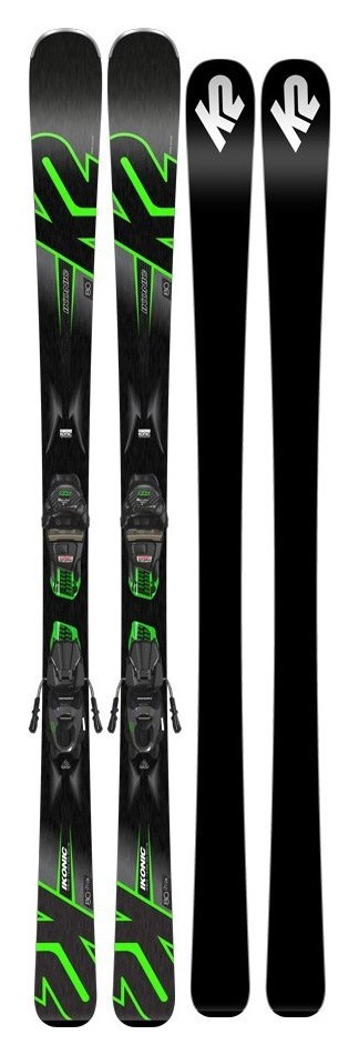Ліжі гірські (комплект) K2 IKONIC 80+M3 11 TCX LIGHT QUIKCLIK 177см Grey/black/green (10C0007.242.1+10C1005.142.1) RCH_22136