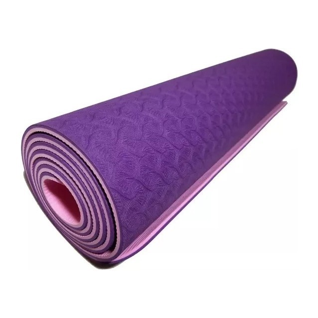 Килимок для йоги та фітнесу Bavar "TPE", фіолетовий BVR-KVRK-TPE-purple