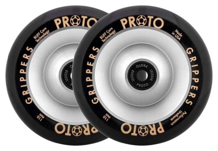 Колеса для трюкового самоката Proto Full Core Gripper Pro Scooter Wheels 2-Pack 110mm - Silver FRD.046924