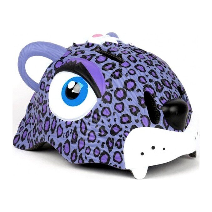 Шолом велосипедний Crazy Safety Пурпурний леопард HEAD-065