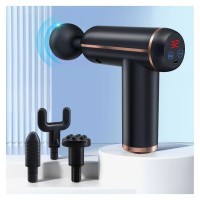 Массажный пистолет EasyFit Impact (портативный вибромассажер для тела с 4 насадками)