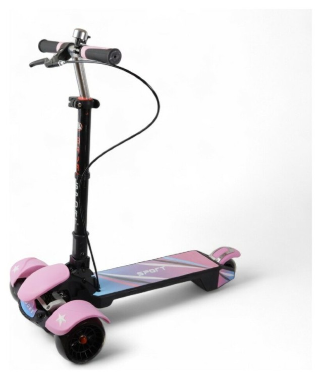 Самокат складаний триколісний з музикою та підсвіткою Bavar Sport (688) BVR_4972938