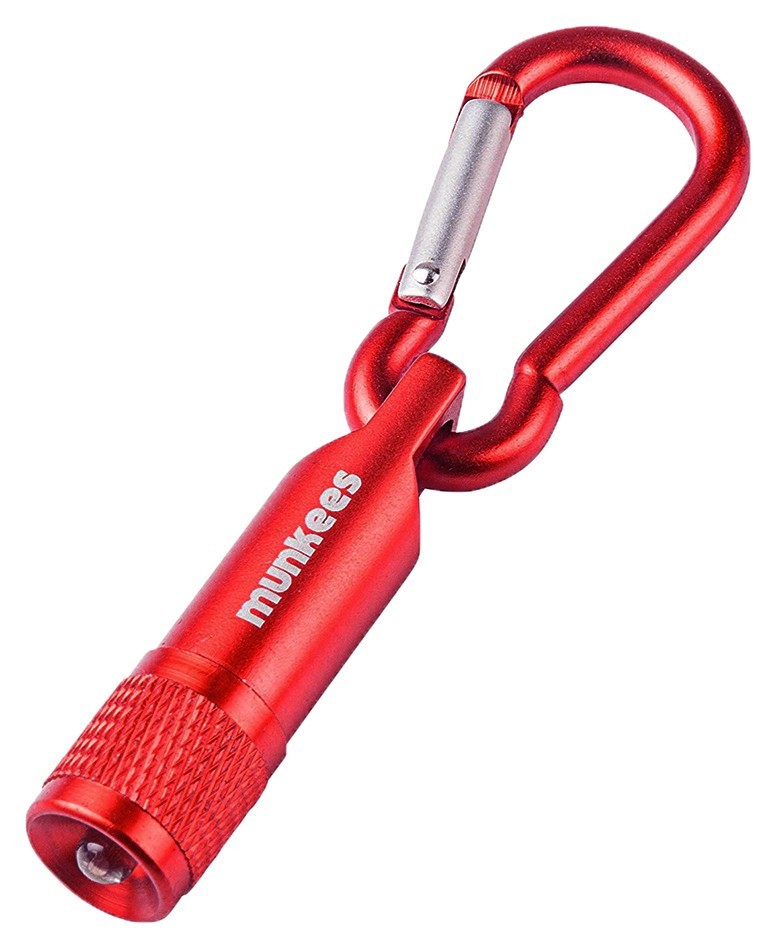 Munkees 1076 брелок-ліхтарик LED with Carabiner red 1076-RD