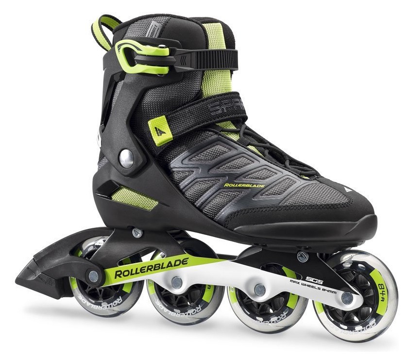 Роликовые коньки для взрослых Rollerblade SPARK 84 41 (8.5US) 265мм Black/green (07849700 T83) RCH_11276