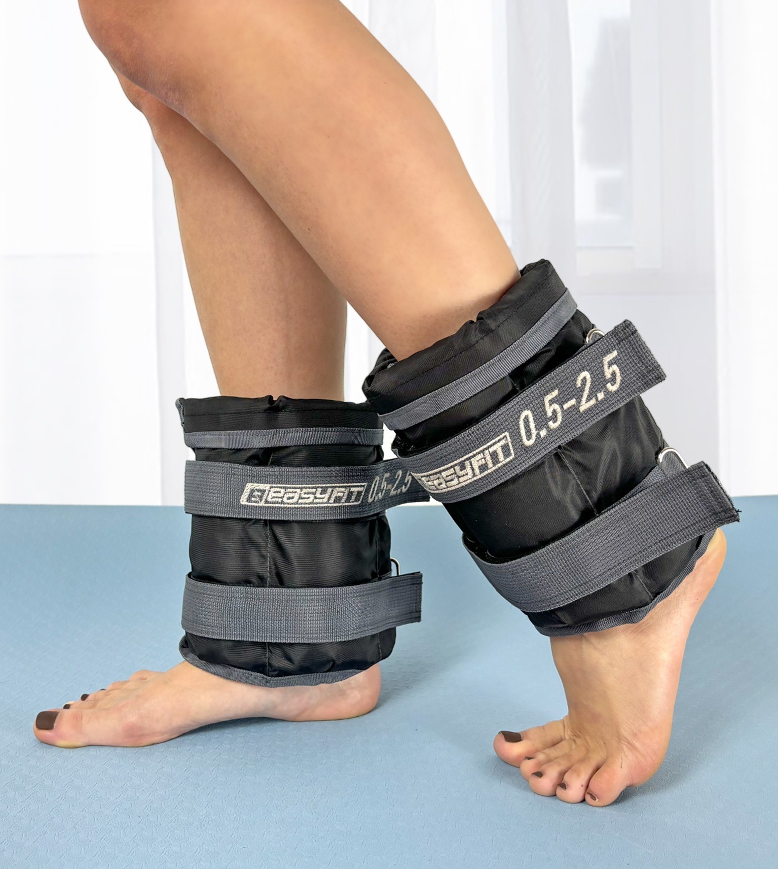 Утяжелители для ног и рук EasyFit наборные 0,5-2,5 кг (пара) EFIT_EF-WHT-0,5-2,5