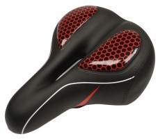Сідло з замком 260*195 мм AZ-N10 чорний з червоним