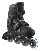 Роликовые коньки GLOBBER GO SCATES LIGHTS серые р.34-37, до 60кг, 5+