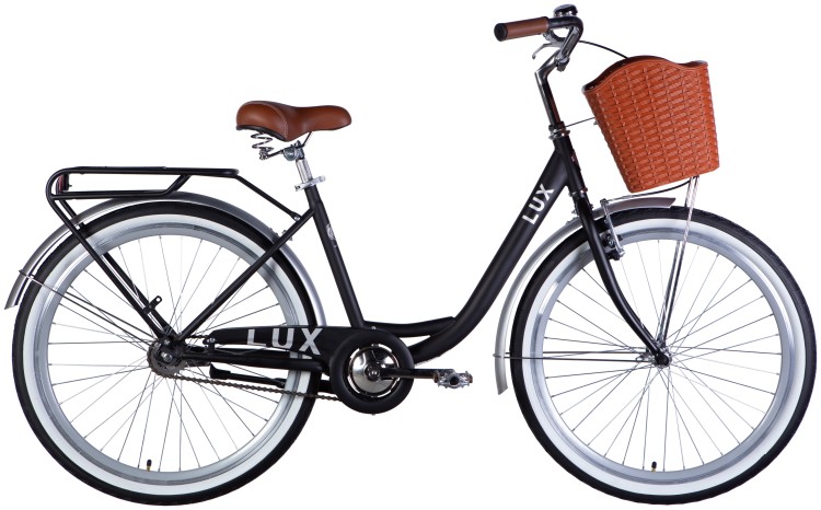 Велосипед ST 26" Dorozhnik LUX Velosteel рама-17" черный с серебристым 2025 OPS-D-26-339