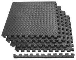 Татами мат EasyFit SwallowTail-2 4 шт (60х60х2 см) пазл ласточкин хвост с бортиком