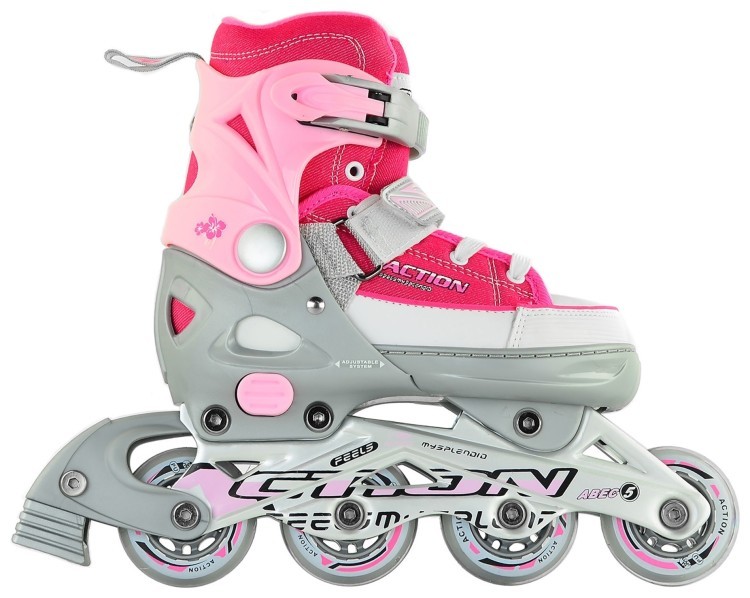 Раздвижные ролики Action ANNY/Pink/33-36 PW-126B-13-2PINK/33-36