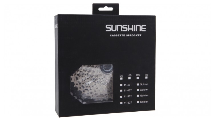 Касета 11-к 11-46T SUNSHINE CS-HR11-46 на 2-му алюм. павуку CAS-797