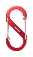 Карабин многофункциональный Naturehike S-type NH20GS004, 88 мм, 1 шт, красный