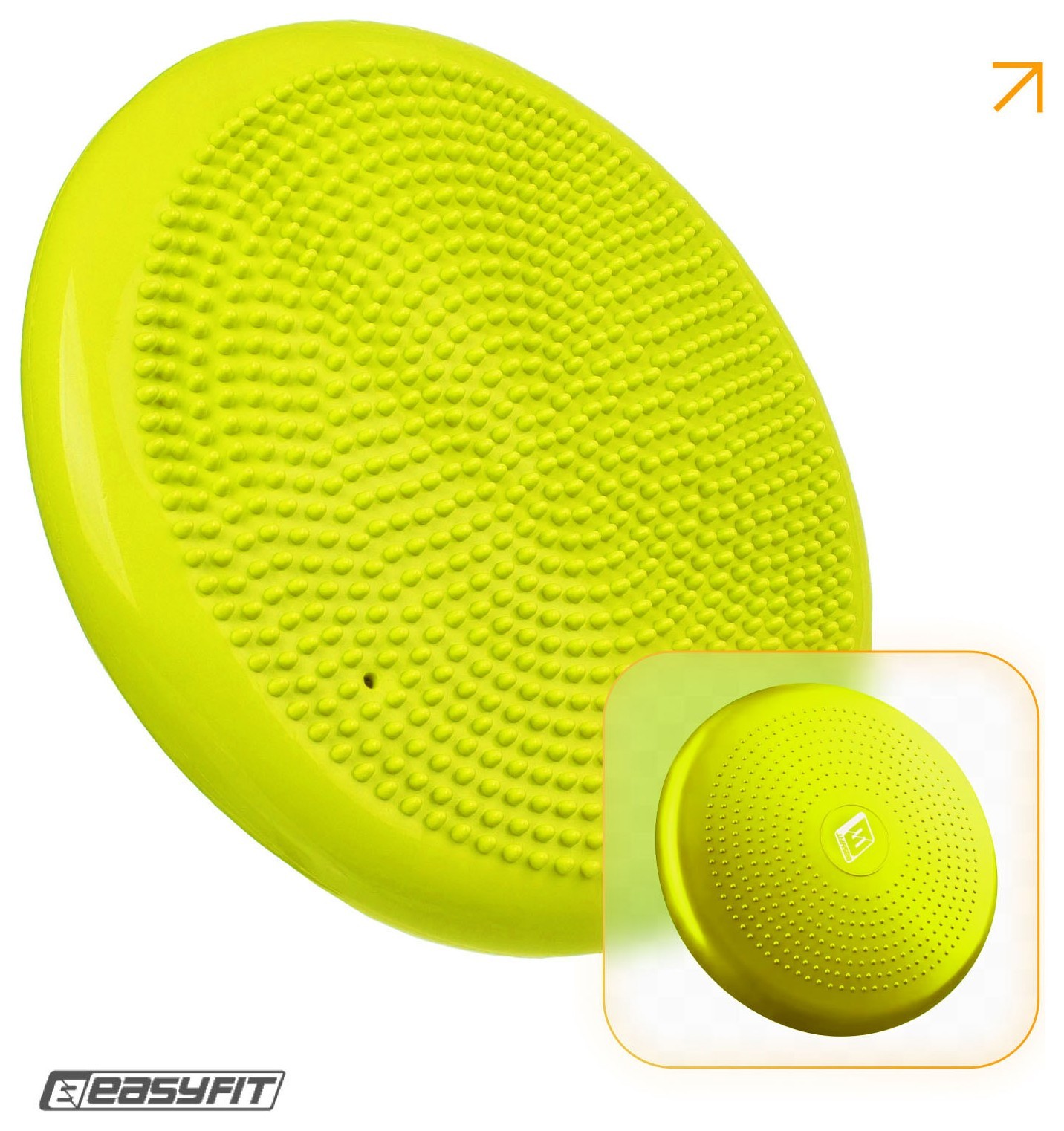 Балансувальна масажна подушка EasyFit жовта EFIT_EF-1840-Y